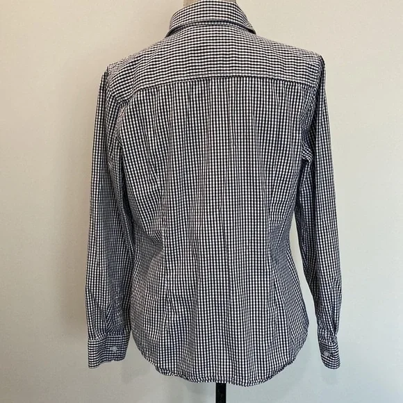 TOMMY Hilfiger Black Plaid  Button Down Shirt Large​​​ - Picture 8 of 13